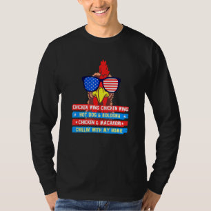 Camiseta Ala De Pollo Cocinada Ala De Pollo Perro Caliente 