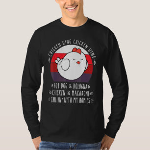 Camiseta Ala de pollo con ala de pollo con Perro caliente B