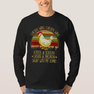 Camiseta Ala de pollo con ala de pollo con Perro caliente B