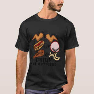 Camiseta Ala de pollo con ala de pollo con Perro caliente B