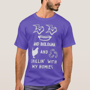 Camiseta Ala de pollo con ala de pollo Perro caliente Bolon