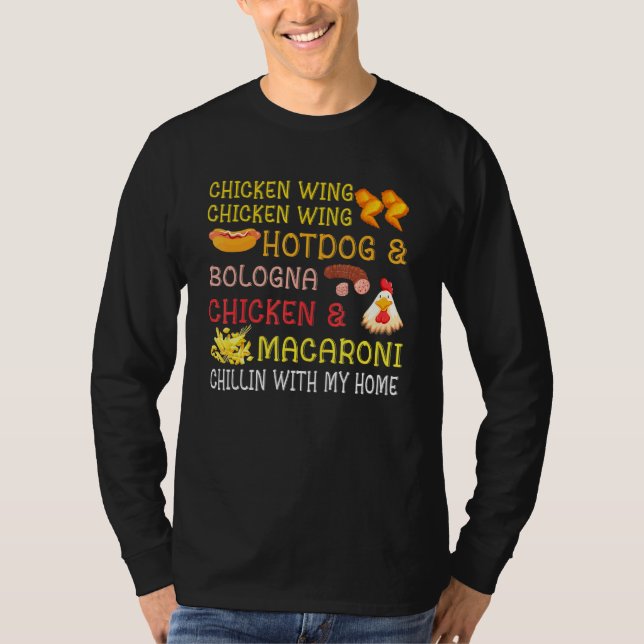 Camiseta Ala de pollo Perro caliente Bolonia Niños Macaroni (Anverso)