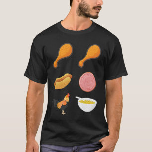 Camiseta Ala De Pollo Perro Caliente Bolonia Y Macaroni Ali