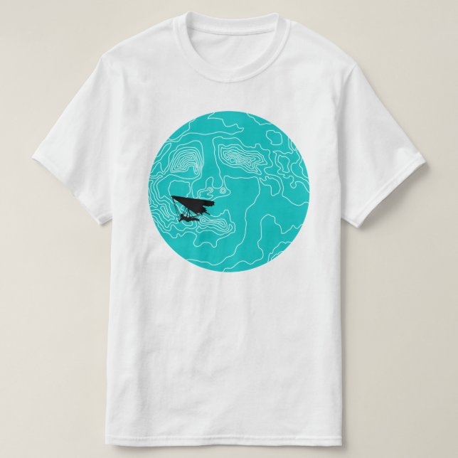 Camiseta ala delta a la luz de la luna (Diseño del anverso)