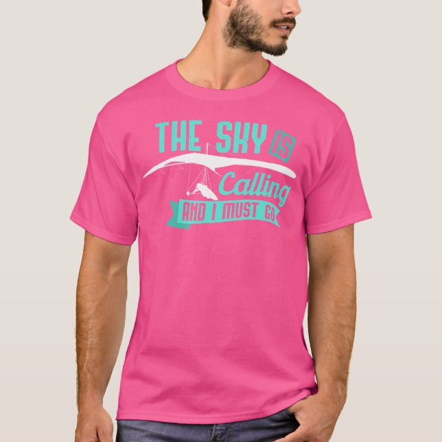 Camiseta Ala Delta El Cielo Llama Y Debo Ir (Anverso)