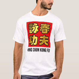 Camiseta Ala Dorada Chun Kung Fu Sello de cera roja china