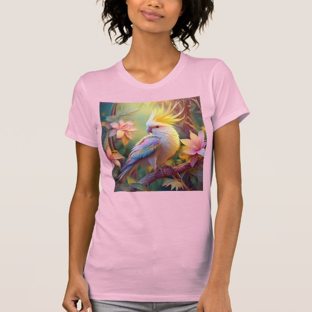 Camiseta Ala irlandesa Cockatiel Fantasy Bird (Anverso)