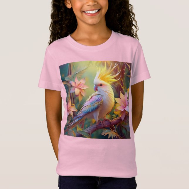 Camiseta Ala irlandesa Cockatiel Fantasy Bird (Anverso)
