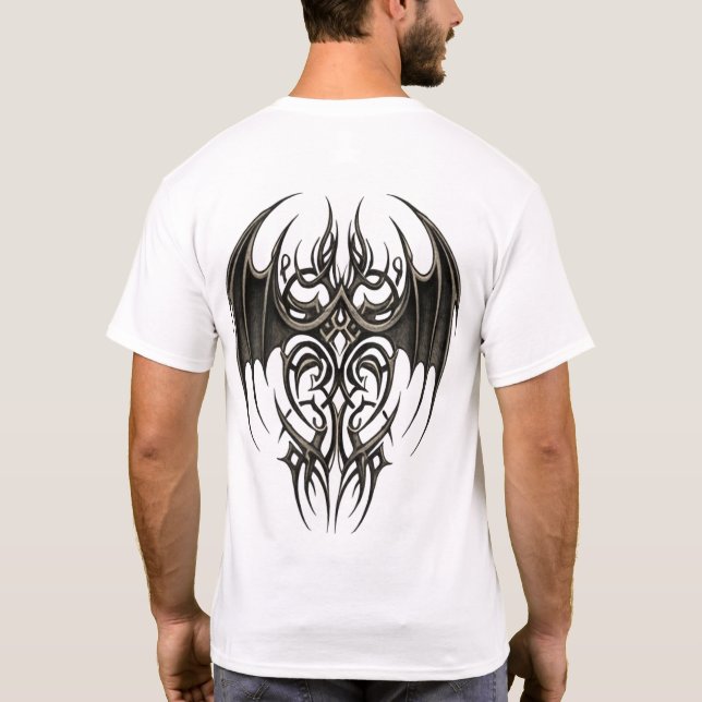 Camiseta Ala Tribal Gótica (Reverso)