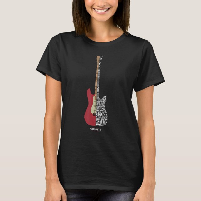 Camiseta Alabado con hilos - Salmo 150 - Electric Gui (Anverso)
