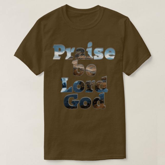 Camiseta Alabado sea Dios Señor (Diseño del anverso)