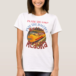 Camiseta Alabado sea el Señor Pase el Halibut Fish & Chips