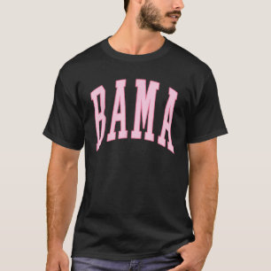 Camiseta Alabama Bama Vintage Preppy Varsity Deportes rosad