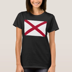 Camiseta Alabama: Bandera de St Andrew Crimson