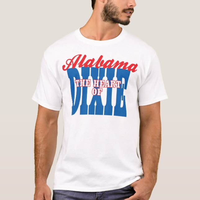 Camiseta Alabama Corazón de Dixie (Anverso)