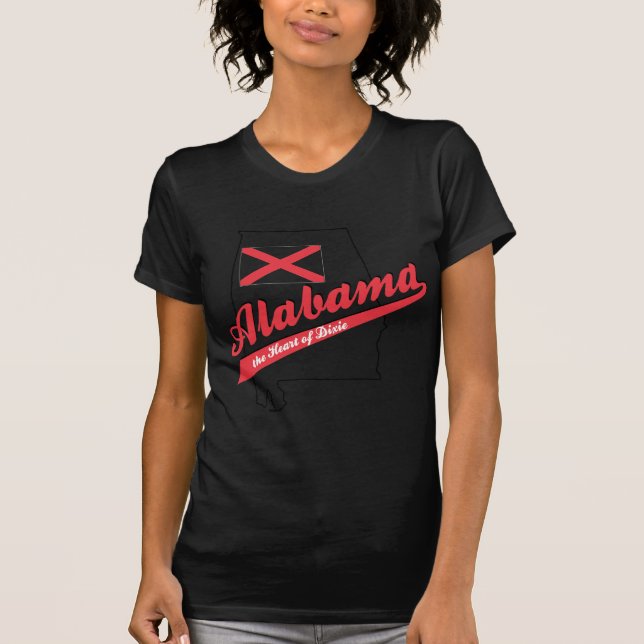 Camiseta Alabama Corazón de Dixie (Anverso)
