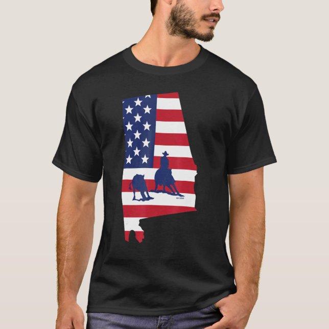 Camiseta Alabama Cortando Caballo (Anverso)
