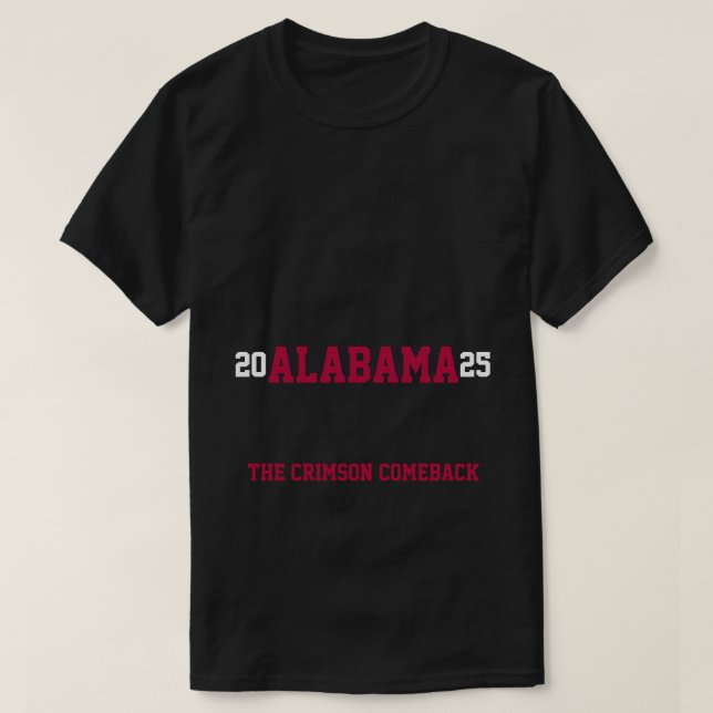 Camiseta Alabama Crimson Tide 2025 (Diseño del anverso)