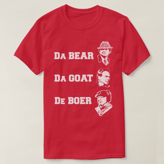 Camiseta Alabama DeBoer TShirt (Diseño del anverso)