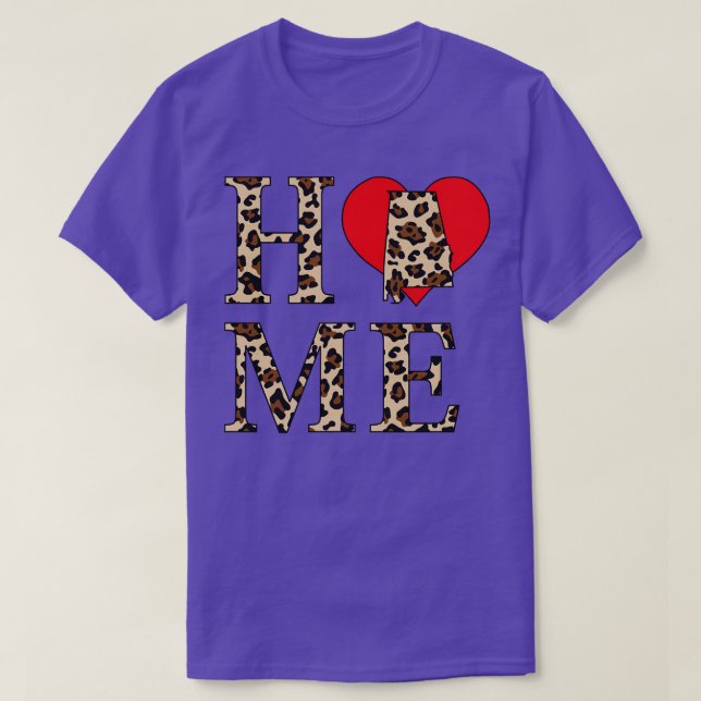 Camiseta Alabama Home Leopard Print TShirt (Diseño del anverso)