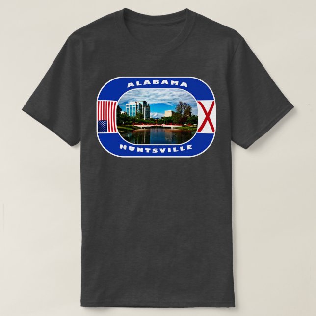 Camiseta Alabama Huntsville City USA TShirt (Diseño del anverso)