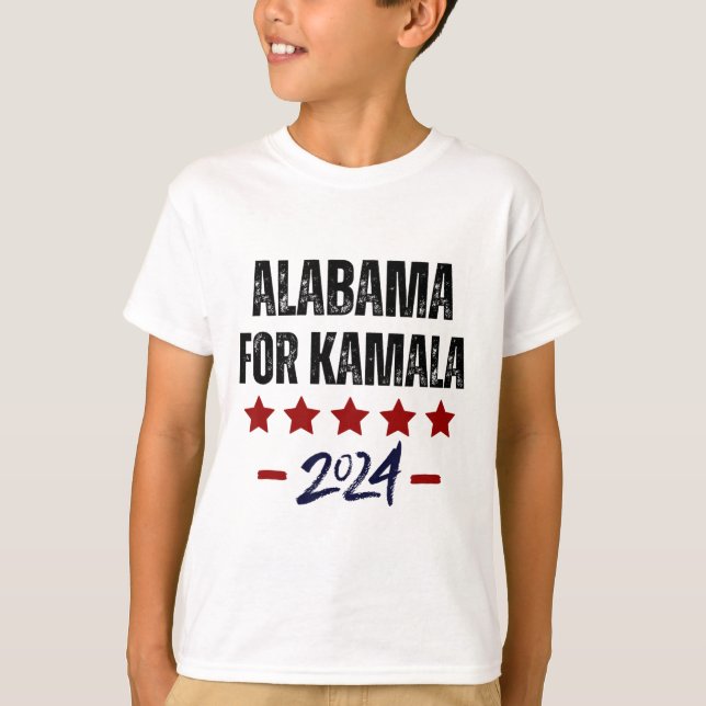 Camiseta Alabama Para Kamala 2024 Dnc Kamala Harris Apodado (Anverso)
