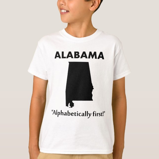 Camiseta Alabama - Primero alfabéticamente (Anverso)