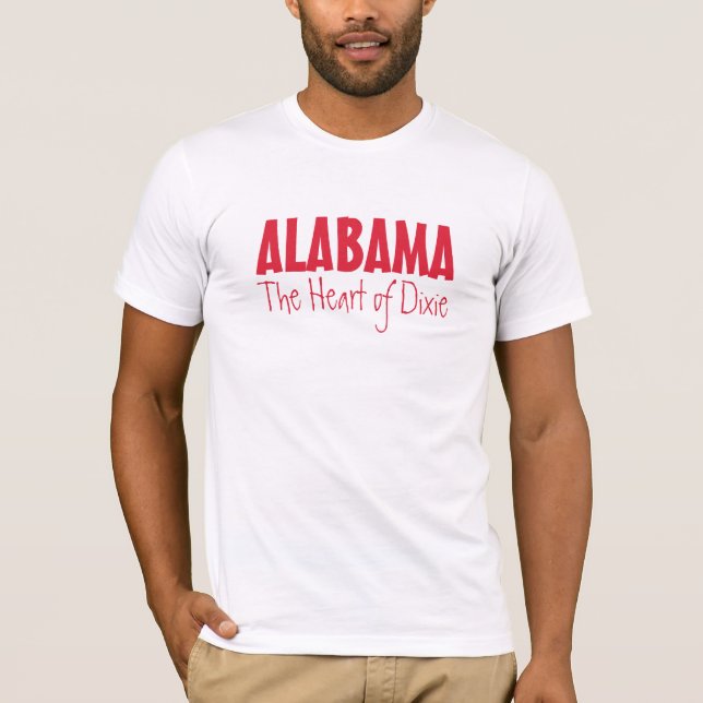 Camiseta ALABAMA Ropa de texto personalizado (Anverso)