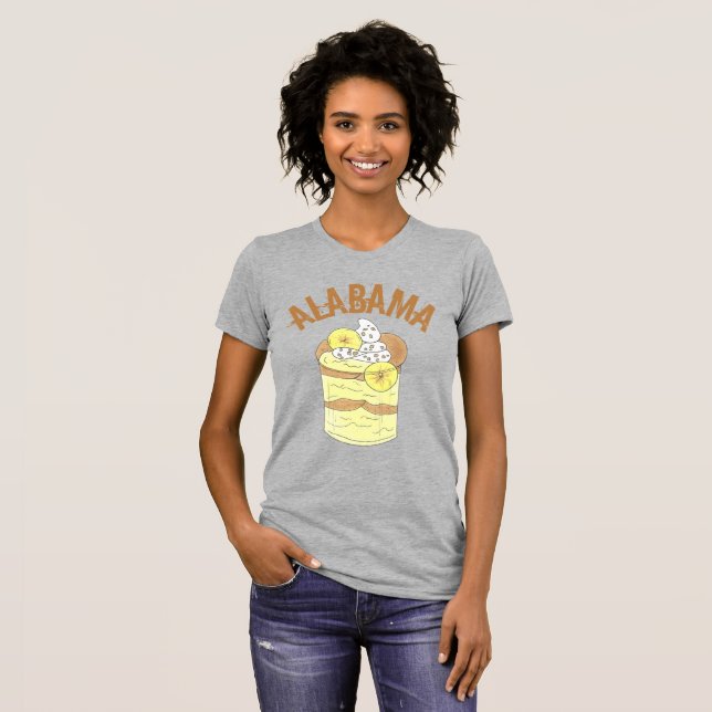 Camiseta Alabama Southern Banana Pudding Foodie AL (Anverso completo)