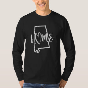 Camiseta Alabama State Love Home Graphic Design, Alabama Lo