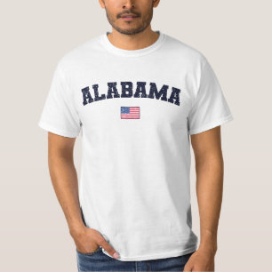 Camiseta Alabama State USA Flag Vintage