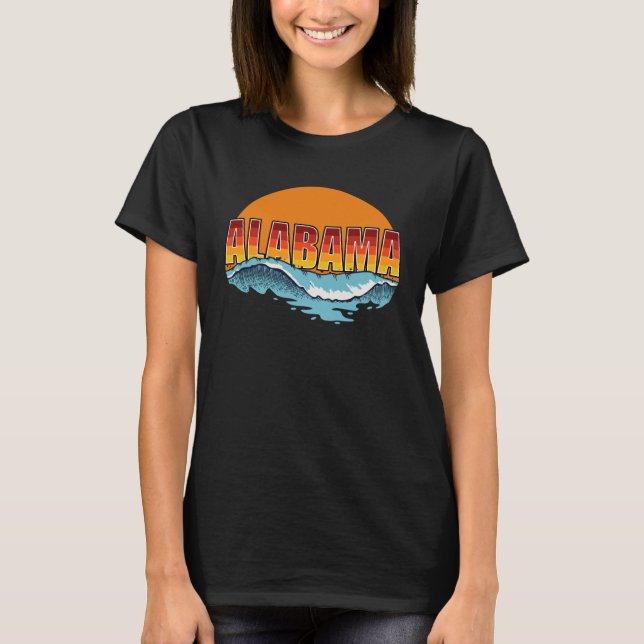 Camiseta Alabama Sun and Surf Surf (Anverso)