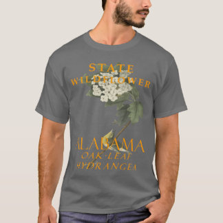 Camiseta Alabama Territory Wildflower The Oakleaf hydrangea