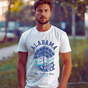 Camiseta Alabama “The Heart of Dixie” Camellia Flower 