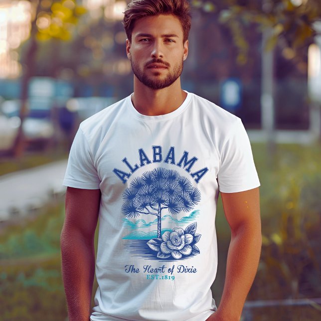 Camiseta Alabama “The Heart of Dixie” Camellia Flower  (Subido por el creador)