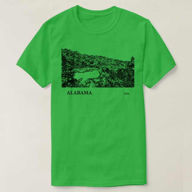 Camiseta Alabama USA TShirt 6 (Diseño del anverso)
