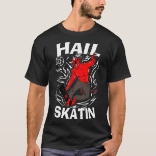 Camiseta Alabar Skatin oculto pentagrama satánico 666 Satan