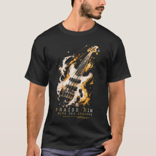 Camiseta Alábenlo Con Las Cuerdas Salmo 150 Para Bajo