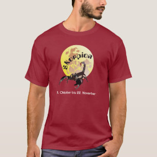Camiseta Alacrán el 24. octubre hasta el 22. noviembre