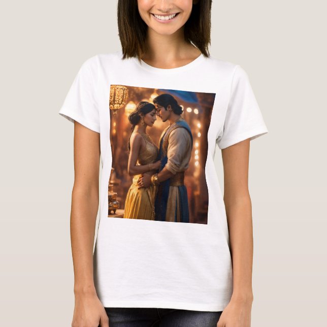 Camiseta Aladdin & jasmin diseñó t shurt (Anverso)
