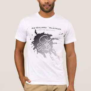 Camiseta Alaikum de Assalamu '- arte árabe de la caligrafía