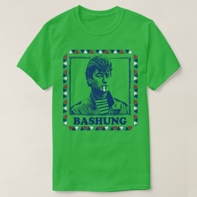 Camiseta Alain Bashung Retro Design (Diseño del anverso)