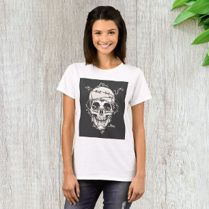 Camiseta Alambre de púas de cráneo