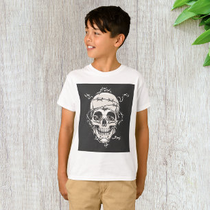 Camiseta Alambre de púas de cráneo