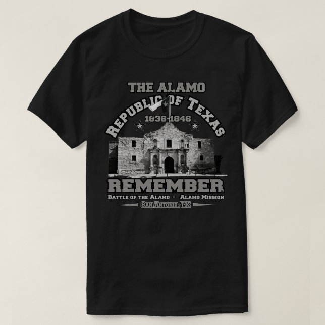 Camiseta Alamo San AntonioTX (Diseño del anverso)