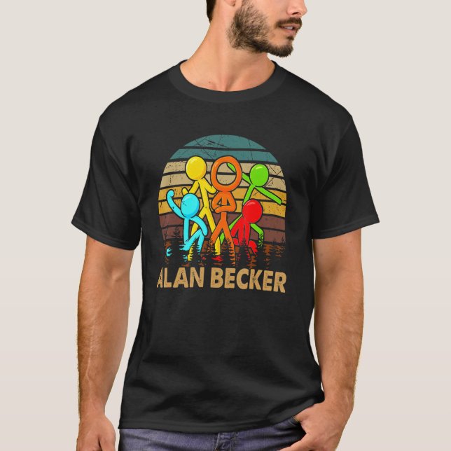 Camiseta Alan Animation Beckers Merch Jugando a Gamer (Anverso)
