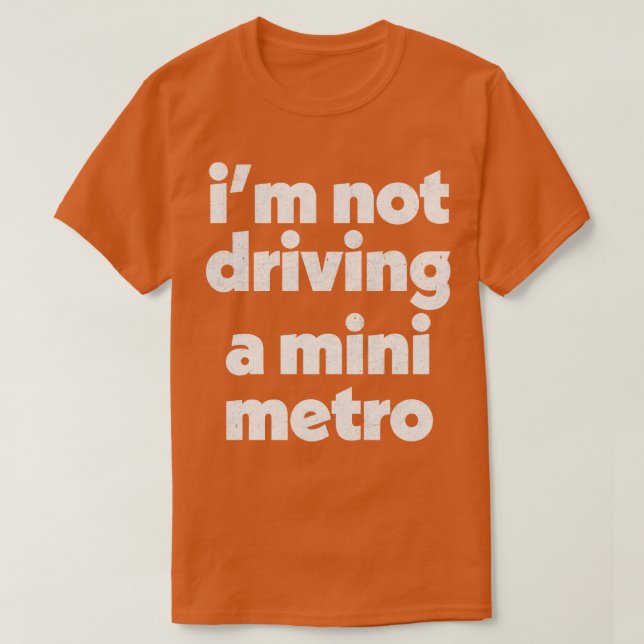 Camiseta Alan Partridge Mini Metro (Diseño del anverso)