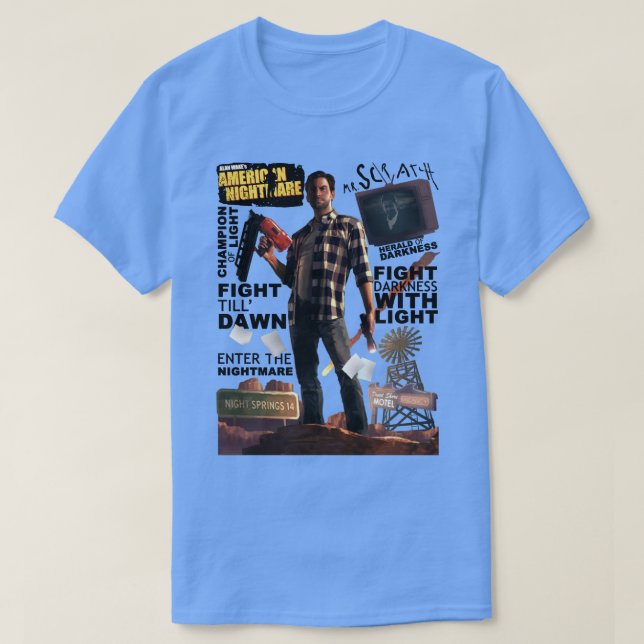 Camiseta Alan Wakes American Nightmare (Diseño del anverso)