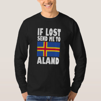 Camiseta Aland Flag Design  If lost send me to Aland Premiu