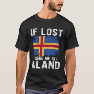 Camiseta Aland Flag Souvenir - Si Perdiste Envíame A Aland